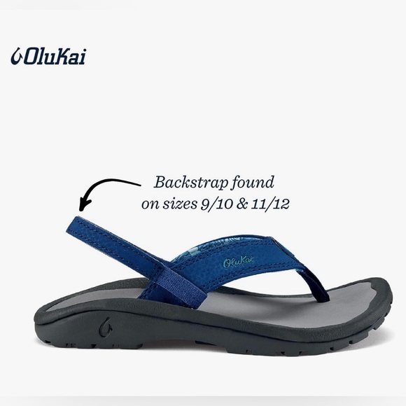 VGUC Sz. 9/10  OLUKAI Ohana Boy's Beach Sandals, Quick-Dry Flip-Flop - Picture 4 of 11